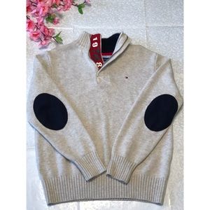 Tommy Hilfiger Boys Zip Up Knit Sweater